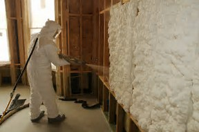 Spray foam insulation