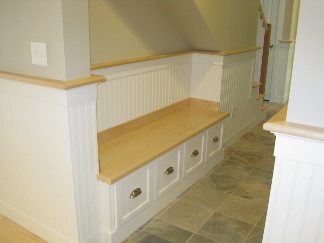 Hall Bench with Drawer Storage